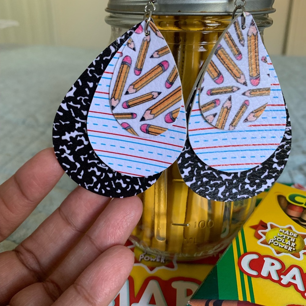 2/$20 Teacher. Back to School Earrings - Picture 2 of 6